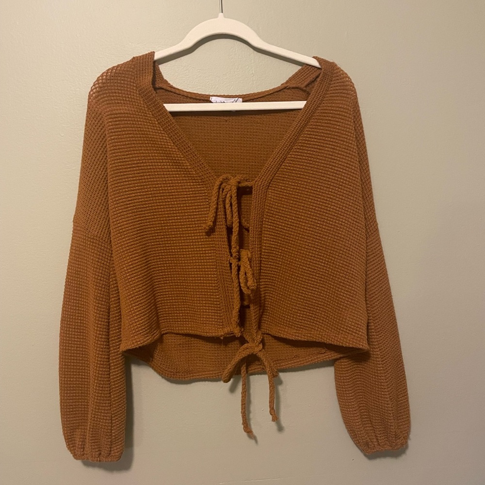 Dry Goods burnt orange cardigan